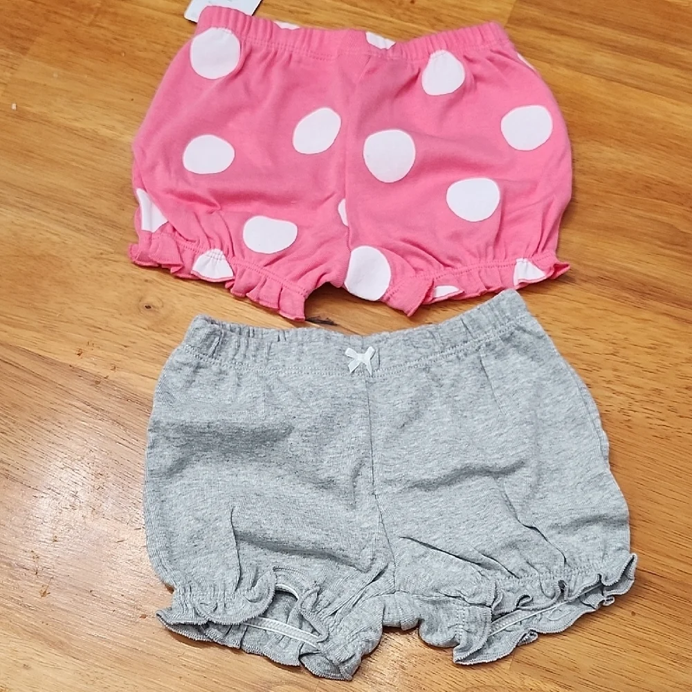 Carter's Pink and Gray Diaper Covers with Elastic Comfort